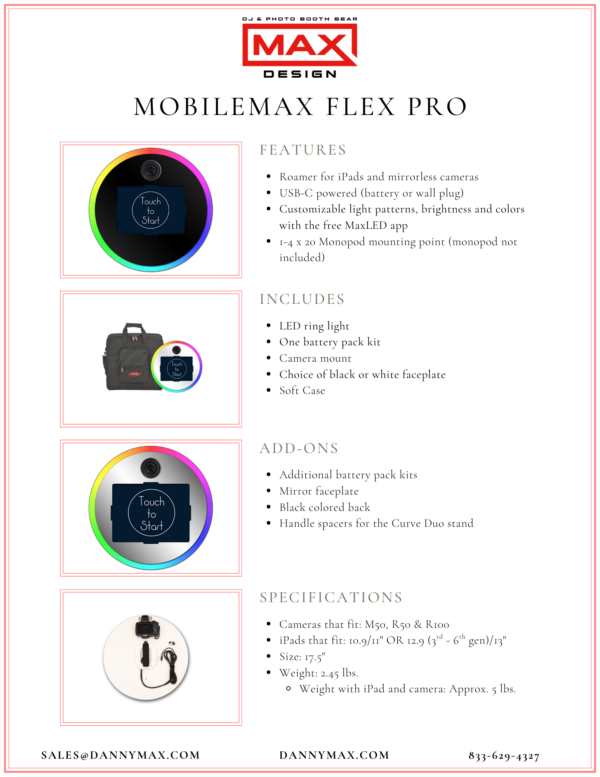 Mobile Max Flex Pro Info Sheet