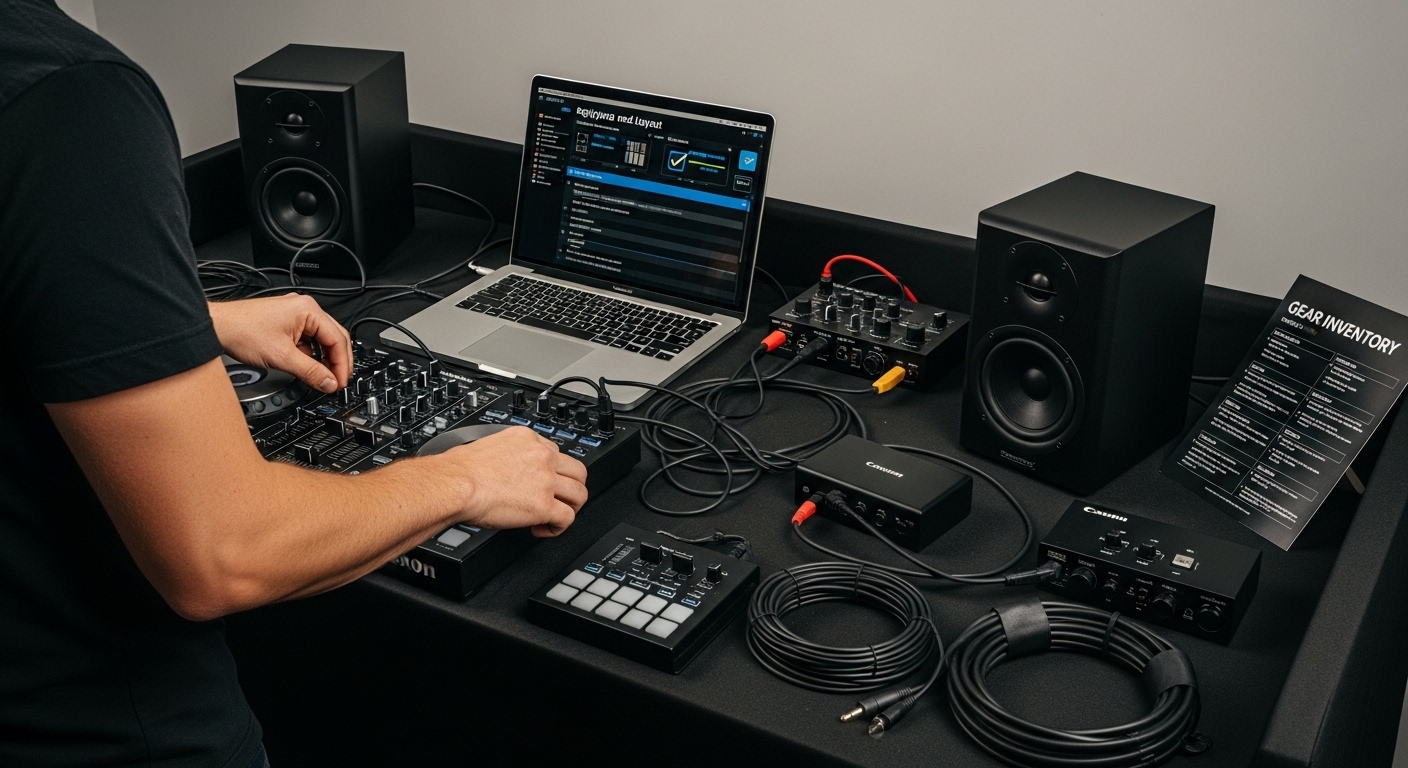 dj console setup workflow