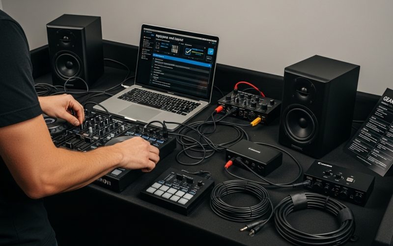dj console setup workflow